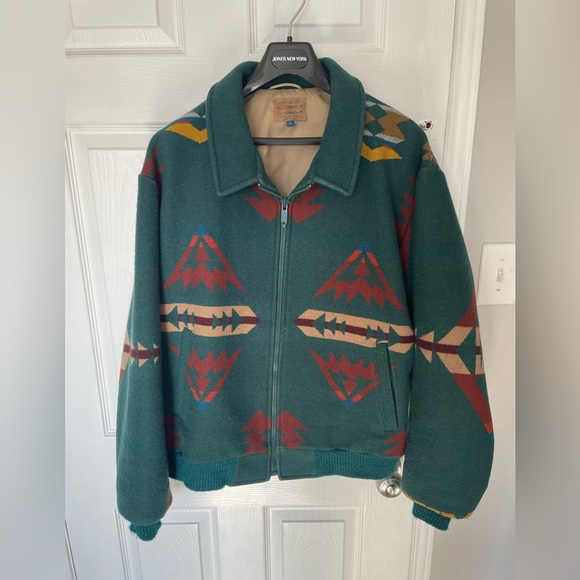 PENDLETON HIGH GRADE WESTERN WEAR Navajo/Southwestern Wool Jacket Sz L - Picture 1 of 8